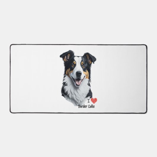 Bordure Collie face (avec le texte I Love) (Recto)