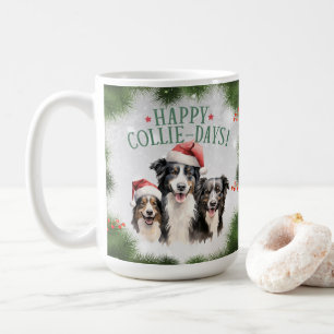 Bordure Collie Funny Christmas Chien Café Mug