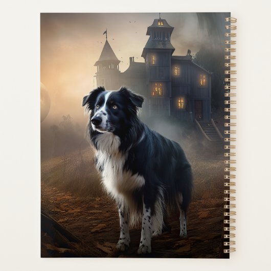 Bordure Collie Halloween effroi (Dos)