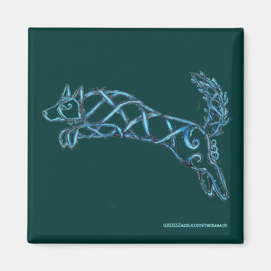 Bordure Collie Knot, aimant (Devant)