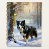 Bordure Collie Laisser neiger Noël (Devant)