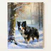Bordure Collie Laisser neiger Noël (Dos)