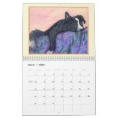 Bordure Collie Magic calendrier mural, photo par m (Mar 2026)
