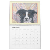 Bordure Collie Magic calendrier mural, photo par m (Jan 2027)