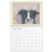 Bordure Collie Magic calendrier mural, photo par m (Jan 2026)