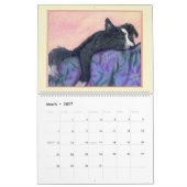 Bordure Collie Magic calendrier mural, photo par m (Mar 2027)