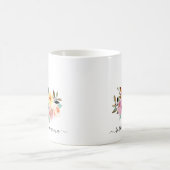 Bordure Collie Maman Floral Café Mug (Centre)