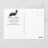 Bordure Collie Moving Faire-part Carte postale (Dos)
