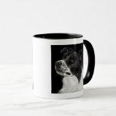 Bordure Collie Mug - "Ben" (Devant droit)