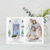 Bordure Collie Porte avant Photo Faire-part de dép (Debout devant)