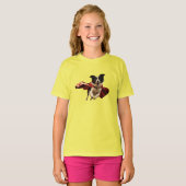 Bordure Collie Superhero T-shirt enfant (Devant entier)