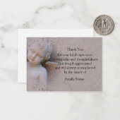 Bordure D'Angel Carte de remerciements (Devant/Arrière en situation)