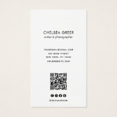 Bordure d'argent blanc simple et professionnelle (Dos)