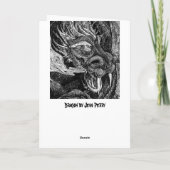 Bordure de carte de voeux Dragon (Dos)