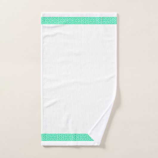 Bordure de clé grecque (Serviette à main)