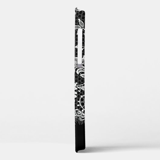 Bordure De Dentelle Blanche Sur coque iphone Coque (Verso / Gauche)