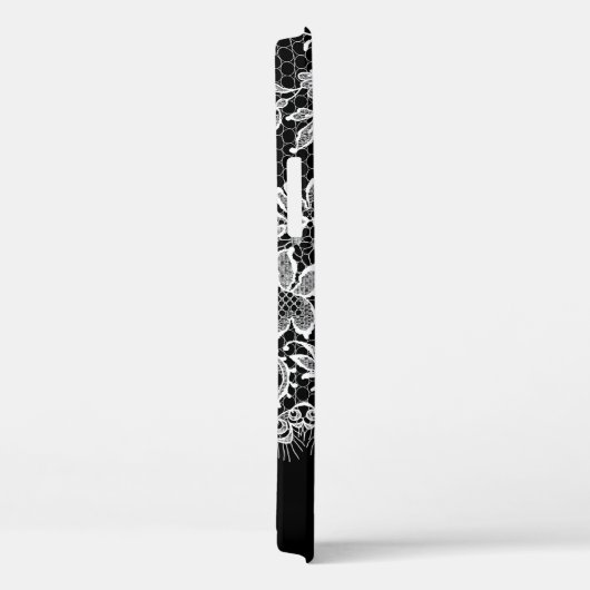 Bordure De Dentelle Blanche Sur coque iphone Coque (Verso / Droite)