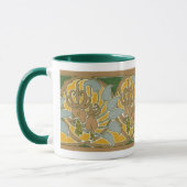 Bordure de fleurs Art Nouveau - Tasse (Gauche)