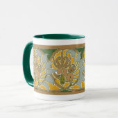 Bordure de fleurs Art Nouveau - Tasse (Devant gauche)