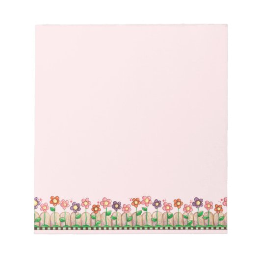 Bordure de fleurs - Bloc-notes (Devant)