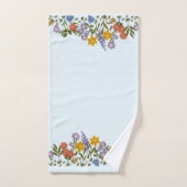 Bordure De Jolies Petites Fleurs De Jardin (Serviette à main)