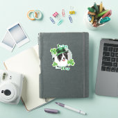 Bordure de la Saint Patrick Collie Vinyl Sticker (Couverture iPad)