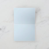 Bordure de monogramme bleu à trois lettres simple (Intérieur)