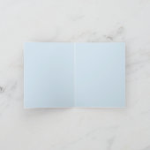 Bordure de monogramme bleu à trois lettres vertica (Intérieur)