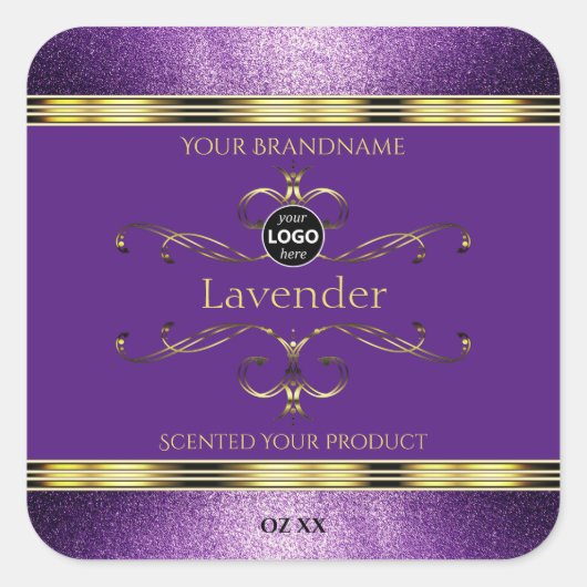 Bordure de Parties scintillant Étiquette de produi (Devant)