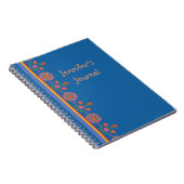 Bordure de Rangoli floral chic sur Carnet spiral b (Côté Droit)
