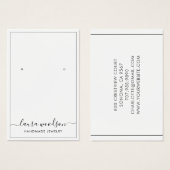 Bordure de typographie de nom de script minimalist (Devant & derrière)