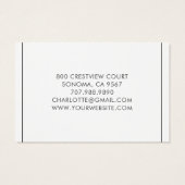 Bordure de typographie de nom de script minimalist (Dos)