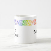 Bordure de vague de chaleur arc-en-ciel Mug person (Centre)