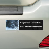 Bordure de visage neigeux Collie mignon Sticker de (En voiture)