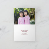 Bordure déchirée - Carte de vacances photo (Intérieur)