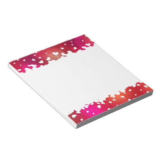 Bordure des Coeurs Volants - Bloc-notes (Incliné)