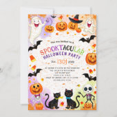 Bordure des éléments Halloween invitation de la fê (Devant)