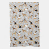 Bordure des os et des pattes Serviette de cuisine (Vertical)