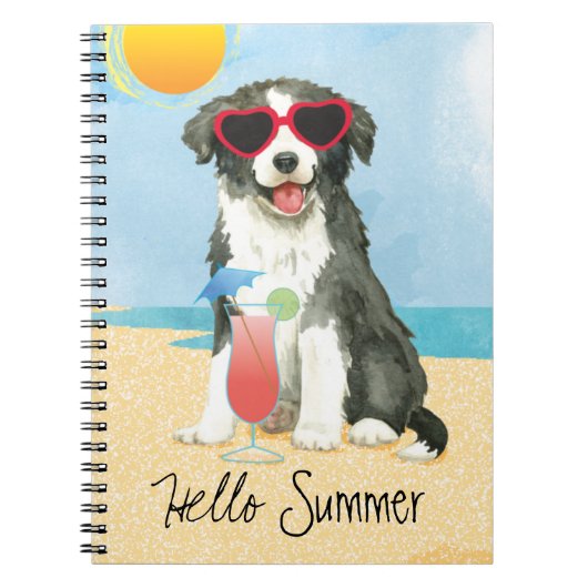 Bordure d'été Carnet Collie (Devant)