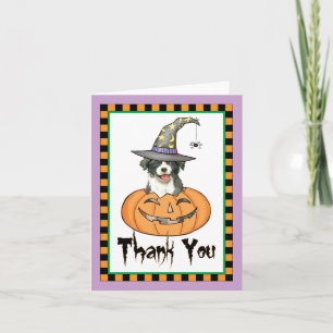 Bordure d'Halloween Collie Merci