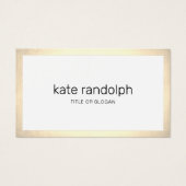 Bordure d'or blanc simple (Devant)