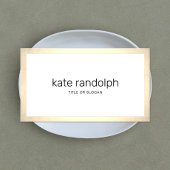 Bordure d'or blanc simple