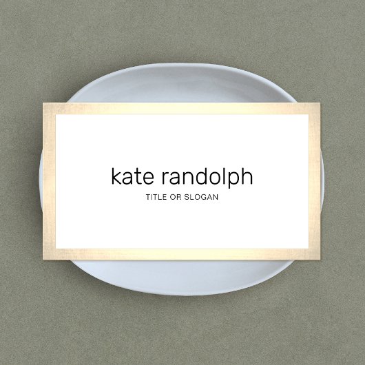 Bordure d'or blanc simple