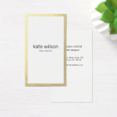 Bordure d'or moderne blanche (Bureau)