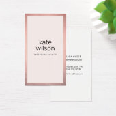 Bordure d'or Rose moderne rose simple (Bureau)