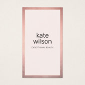 Bordure d'or Rose moderne rose simple (Devant)