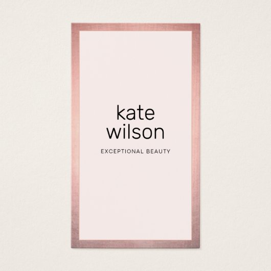 Bordure d'or Rose moderne rose simple (Devant)