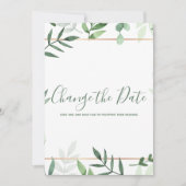 Bordure dorée verte changer la carte de date (Devant)