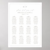 Bordure du tableau de siège Monogramme 12 Tableaux (Devant)