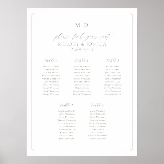 Bordure du tableau de siège Monogramme 5 (Devant)